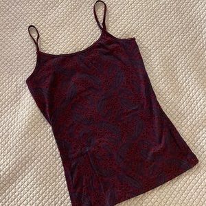 NWOT (Pacsun) maroon print cami